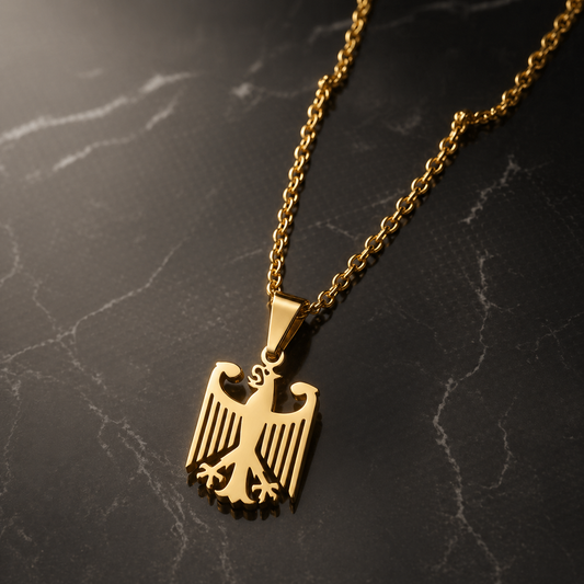 Deutscher Adler Kette mit Edelstahlband
