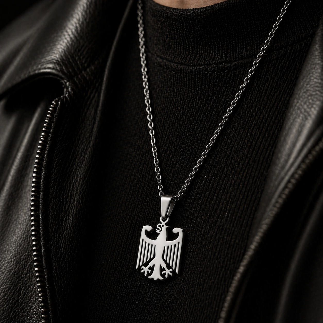 Deutscher Adler Kette mit Edelstahlband
