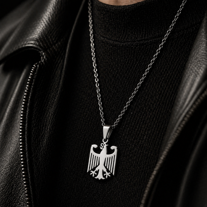 Deutscher Adler Kette mit Edelstahlband