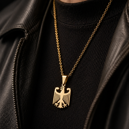 Deutscher Adler Kette mit Edelstahlband